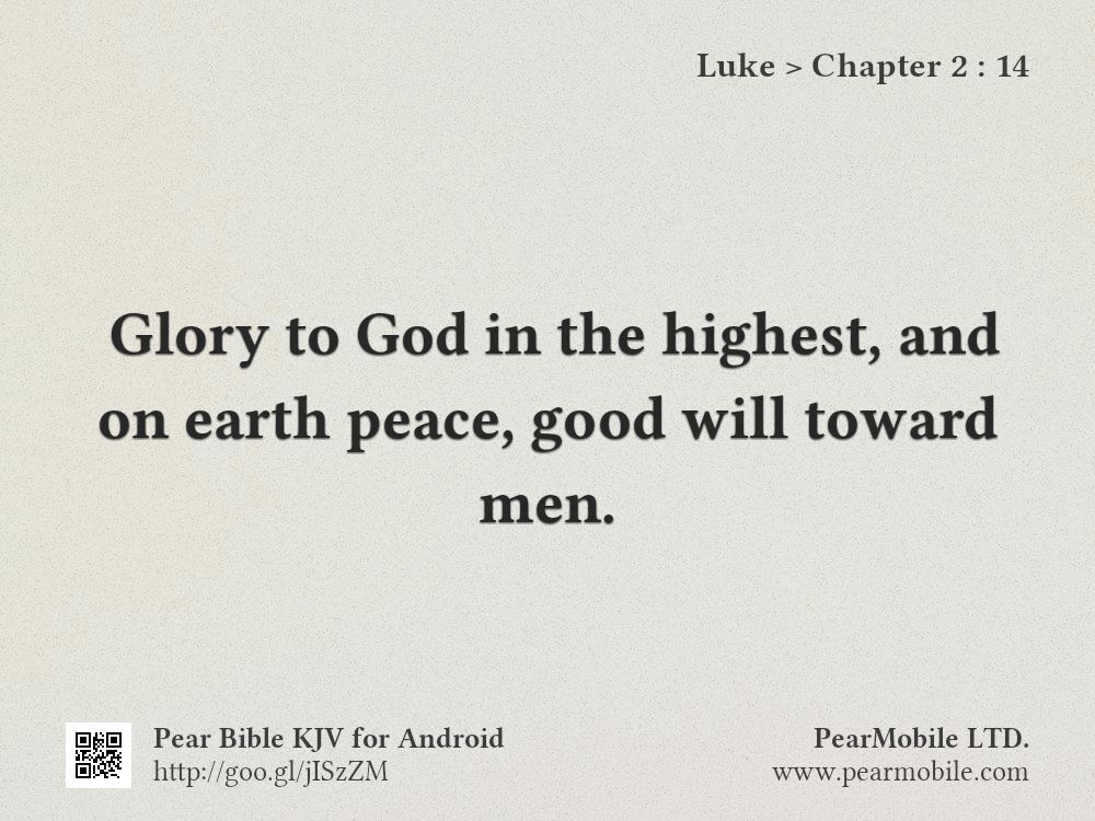 Luke, Chapter 2:14